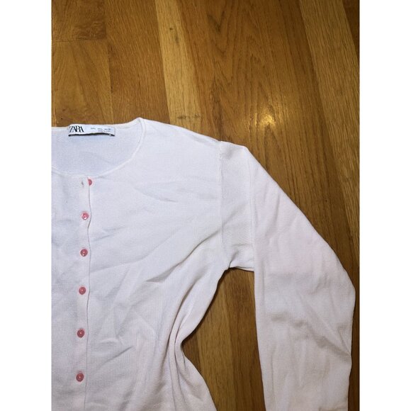 Zara Cute Button Down Sweater Cardigan Size Large - Picture 6 of 8
